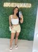 short alfaiataria com cinto lara bege