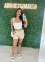short alfaiataria com cinto lara bege