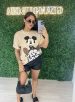 camisetão mickey bege