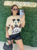 camisetão mickey bege