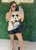 camisetão mickey bege