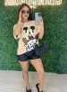 camisetão mickey bege