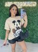 camisetão mickey bege
