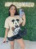 camisetão mickey bege