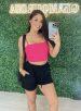 cropped dieni rosa
