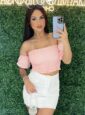saia jeans new year branco