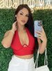 cropped geise vermelho