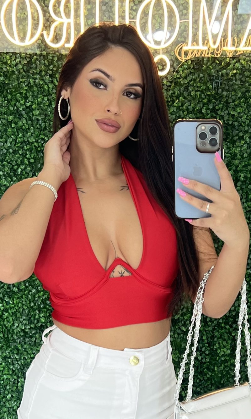 cropped geise vermelho cropped geise vermelho