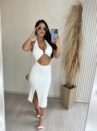 vestido midi denise branco