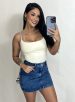 saia jeans cargo fatima preto