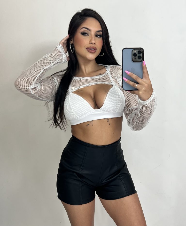 top stephanie paetê branco top stephanie paetê branco