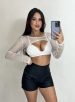 top stephanie paetê branco