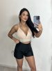 cropped leia bege