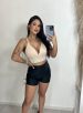 cropped leia bege