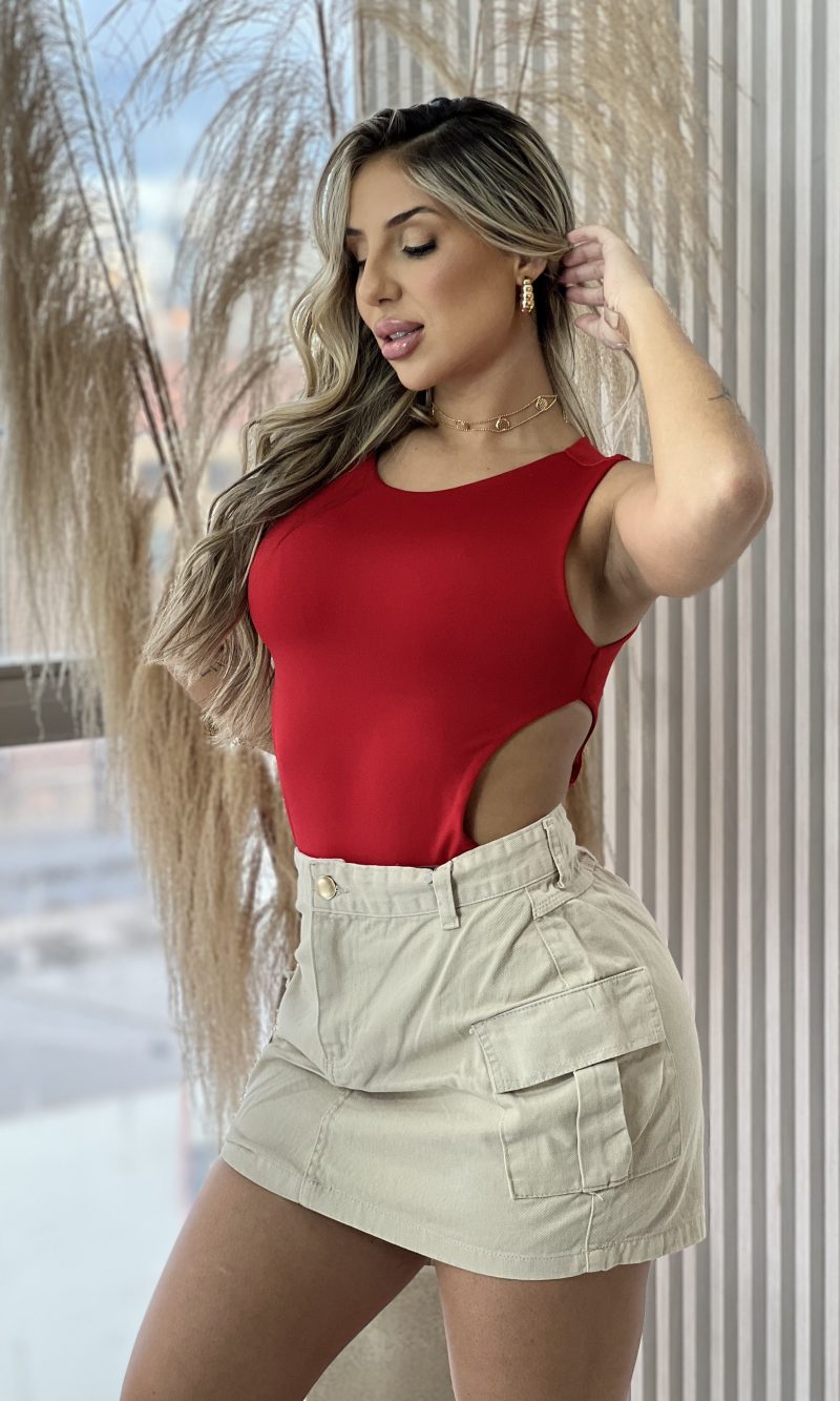 body aysha vermelho