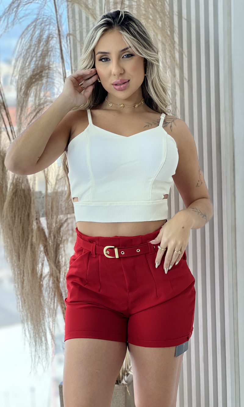 cropped talia off white
