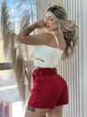 cropped talia off white