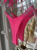 biquíni strass rosa neon