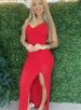 vestido longo ludmilla vermelho