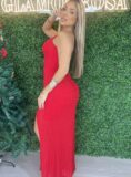 vestido longo ludmilla vermelho