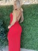 vestido longo ludmilla vermelho