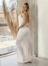 vestido longo ludmilla off white
