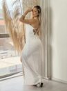 vestido longo ludmilla off white