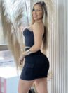 saia jeans cargo fátima preto