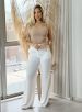 calça pantalona lorrayne off white