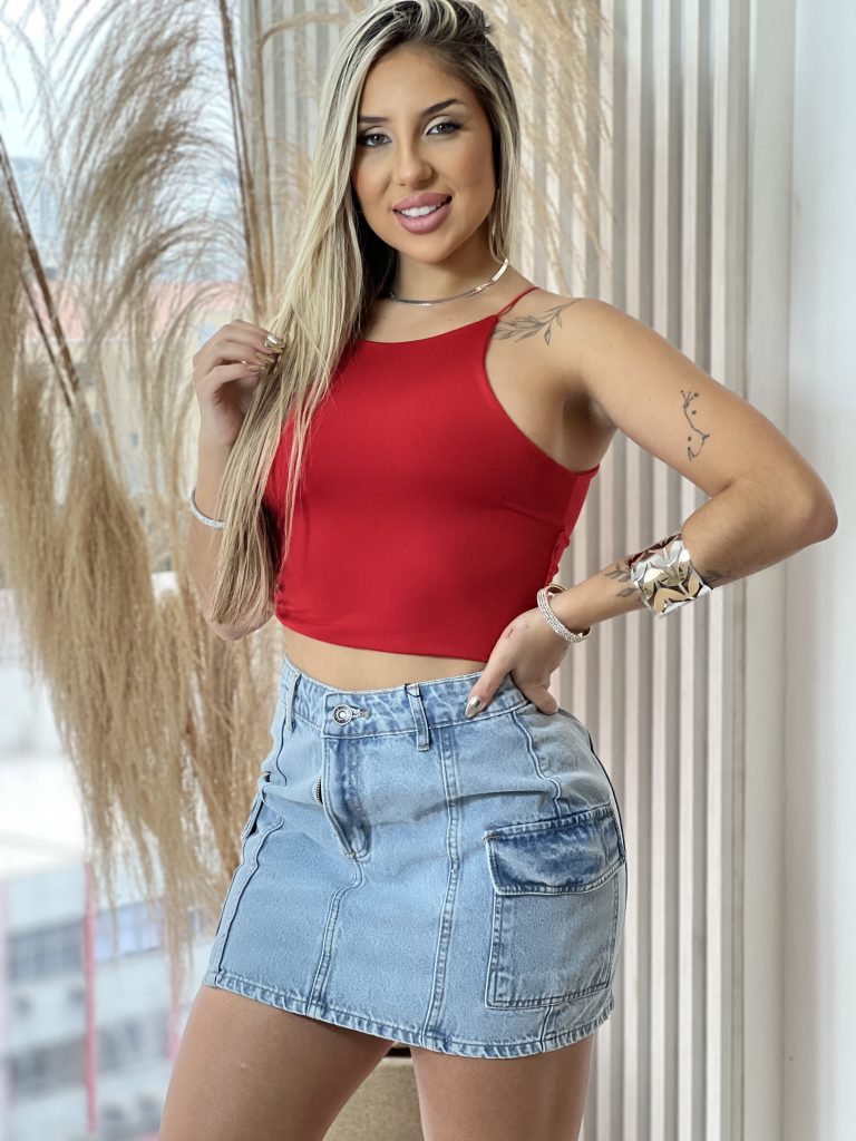 cropped elisandra vermelho
