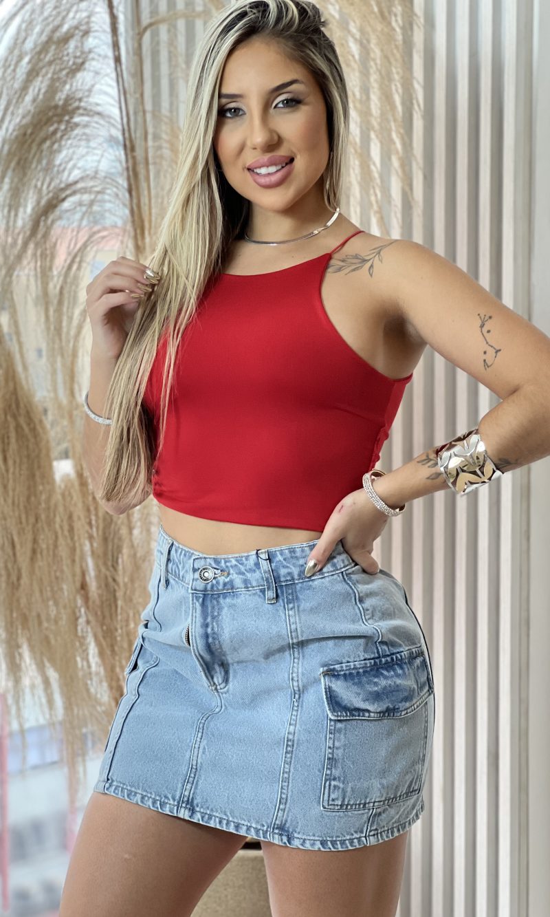 cropped elisandra vermelho