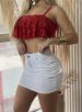 saia cargo jeans rafaely branco