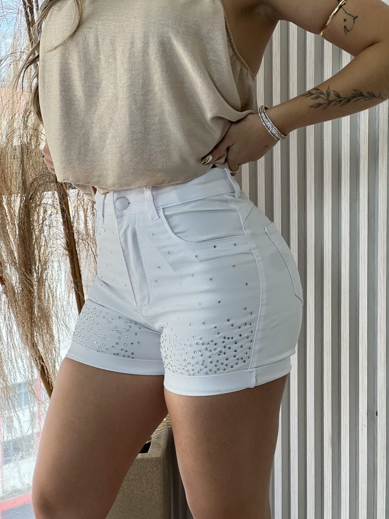 short jeans branco glamouroso short jeans branco glamouroso