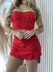 short saia alfaiataria marrom