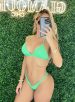 biquini trancinha verde