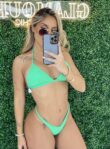 biquini trancinha verde