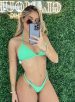 biquini trancinha verde