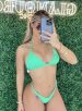 biquini trancinha verde