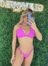 biquini trancinha rosa pink
