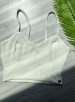 top alcinha donna chica creme