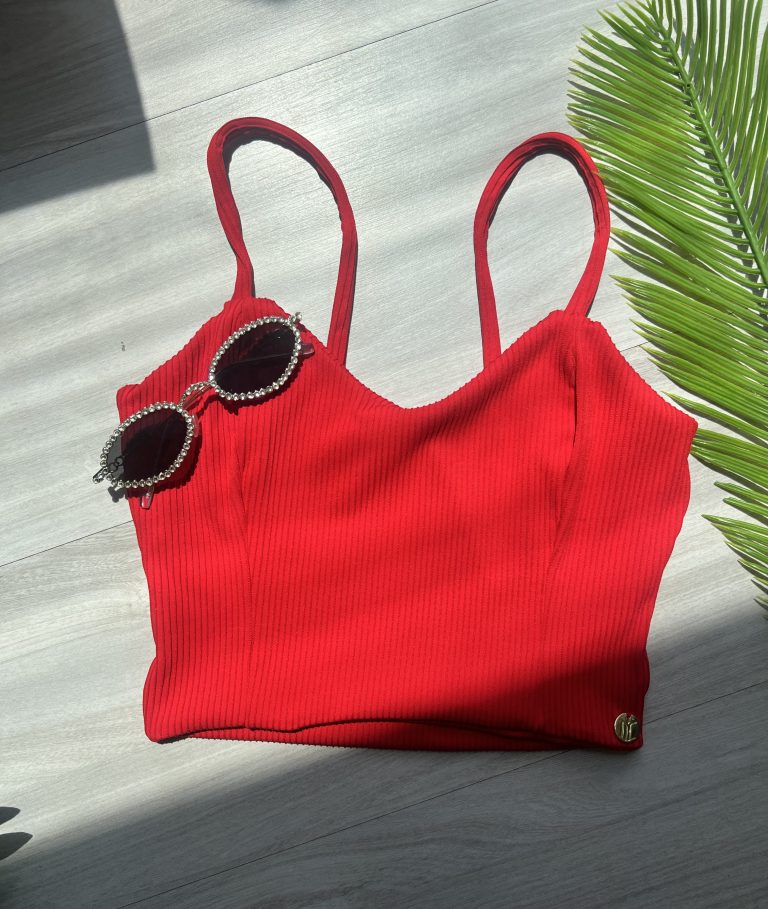 top alcinha donna chica vermelho