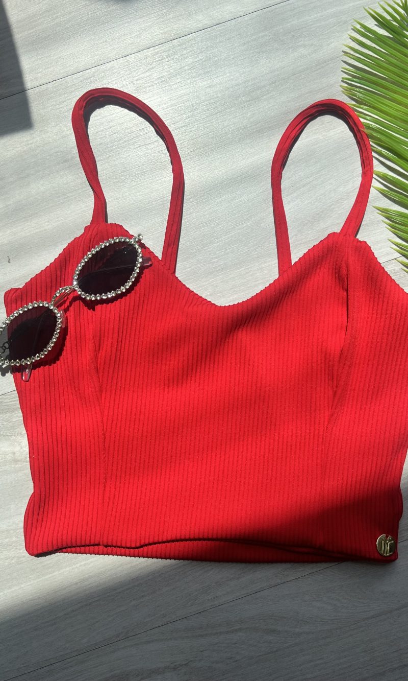 top alcinha donna chica vermelho