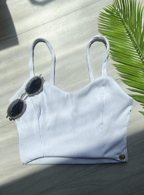 top alcinha donna chica branco