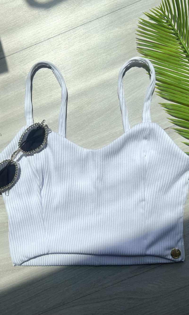 top alcinha donna chica branco