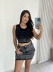 cropped lilica preto