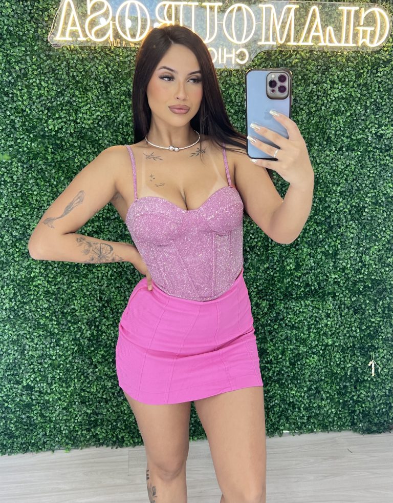 saia com short neca rosa saia com short neca rosa