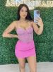 saia com short neca rosa