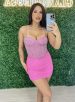 saia com short neca rosa