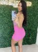 saia com short neca rosa