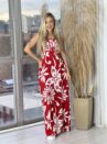 vestido marisa estampado vermelho